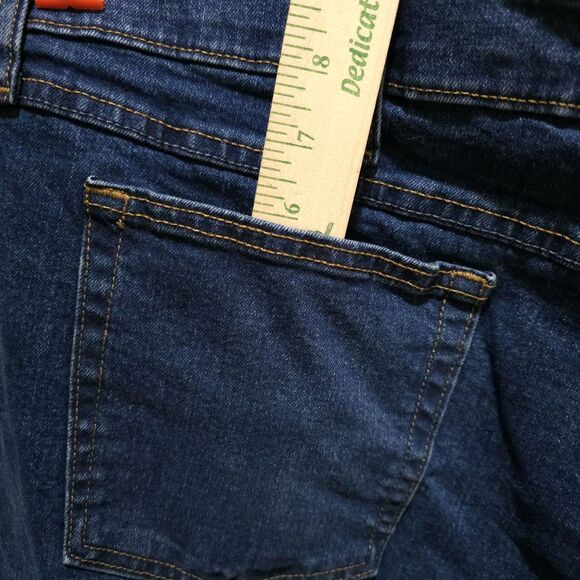 Bootcut High Rise Jeans 48x30 Mens Dark Wash Relaxed Fit Stretch Comfort Western - Picture 8 of 13
